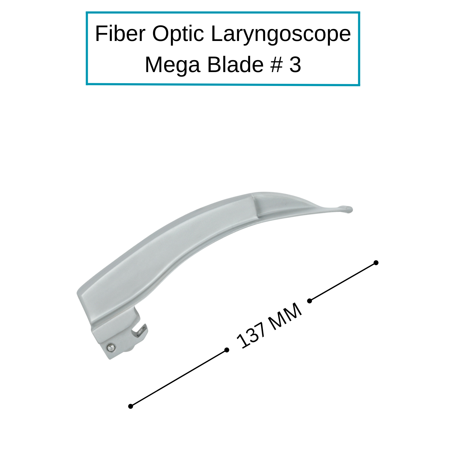 Fiber Optic Mega Light Macintosh Laryngoscope Blades