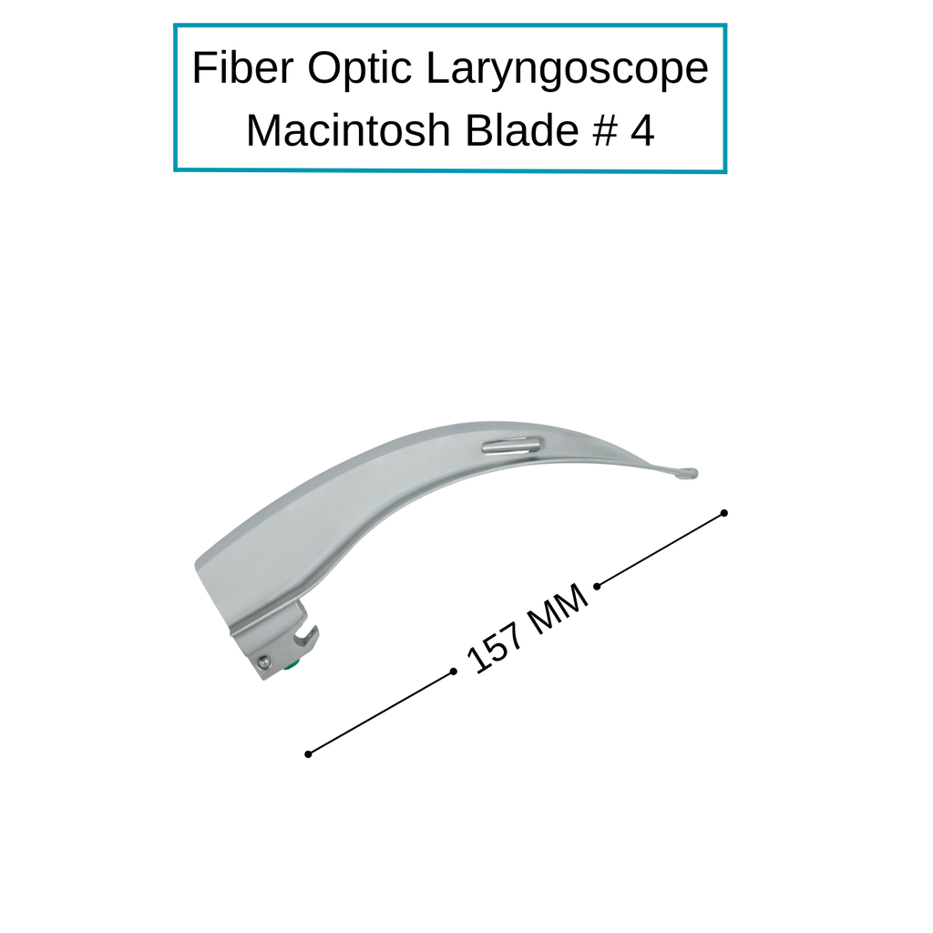 Fiber Optic Macintosh Laryngoscope Blades