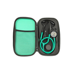 Hard Carrying Case Compatible with 3M Littmann Classic III, Classic II & Pediatric Stethoscopes | Green
