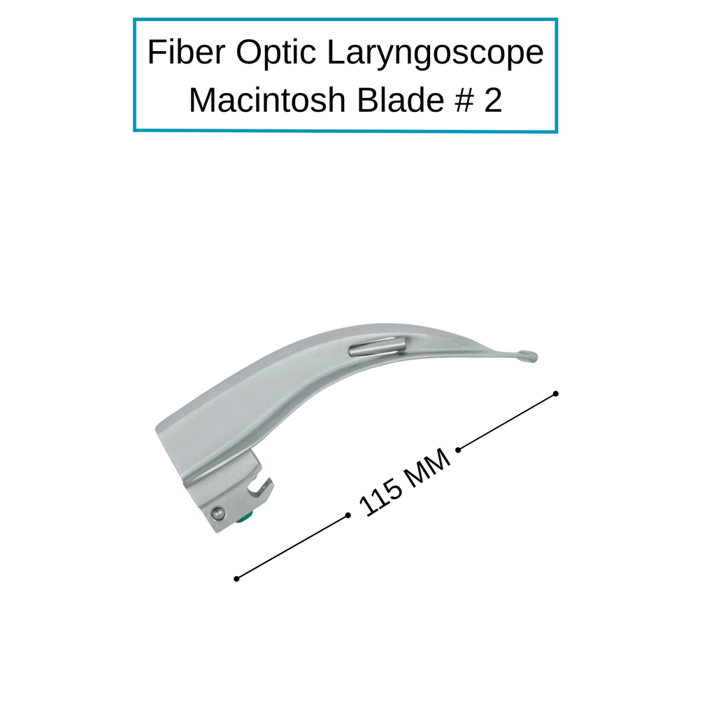 Fiber Optic Macintosh Laryngoscope Blades