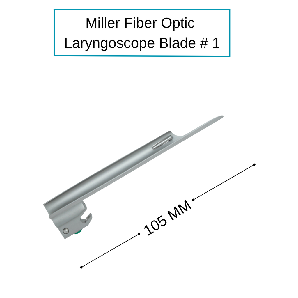 Fiber Optic Miller Laryngoscope Blades