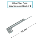 Fiber Optic Miller Laryngoscope Blades