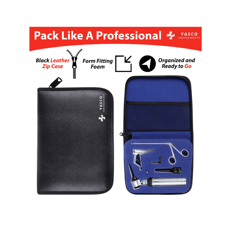 Veterinary Procedure Otoscope Set | LED Diagnostic Instrument