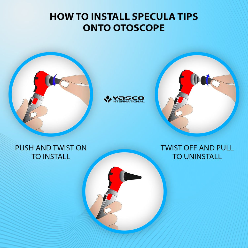 Otoscope Disposible Specula -  2.4mm, 3mm, 4mm, 5mm