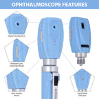Fiber Optic Mini Ophthalmoscope & Otoscope Set - Ceil Blue