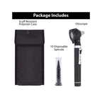 Fiber Optic Pocket Otoscope Set | Black