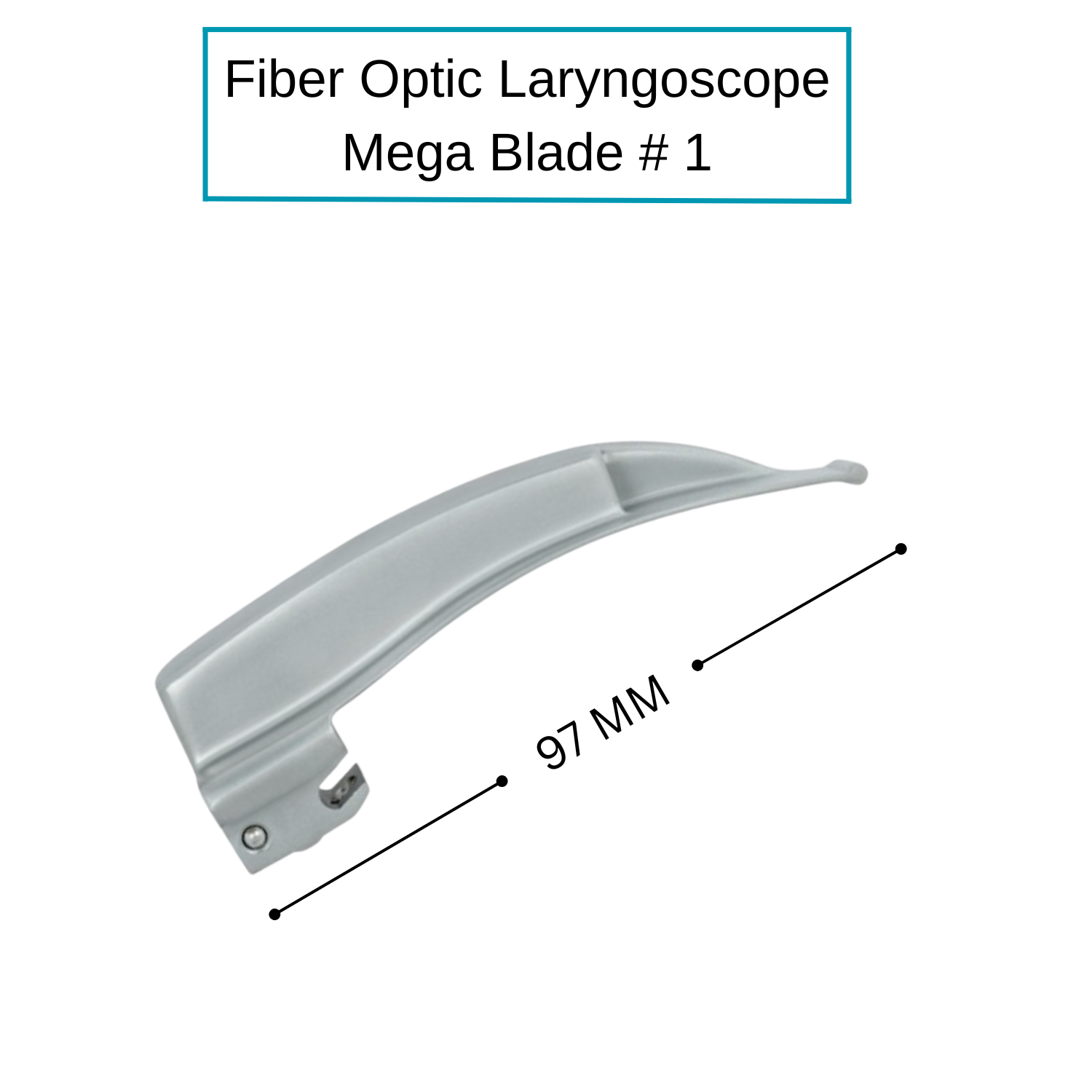 Fiber Optic Mega Light Macintosh Laryngoscope Blades