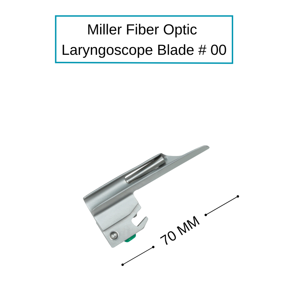 Fiber Optic Miller Laryngoscope Blades