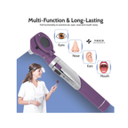 Fiber Optic Pocket Otoscope Set | Purple