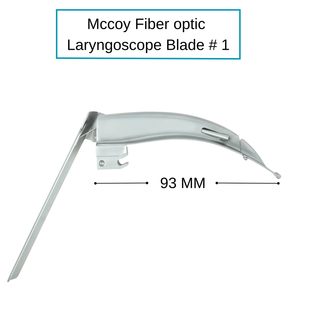 Fiber Optic McCoy (Felxible Tip) Laryngoscope Blades
