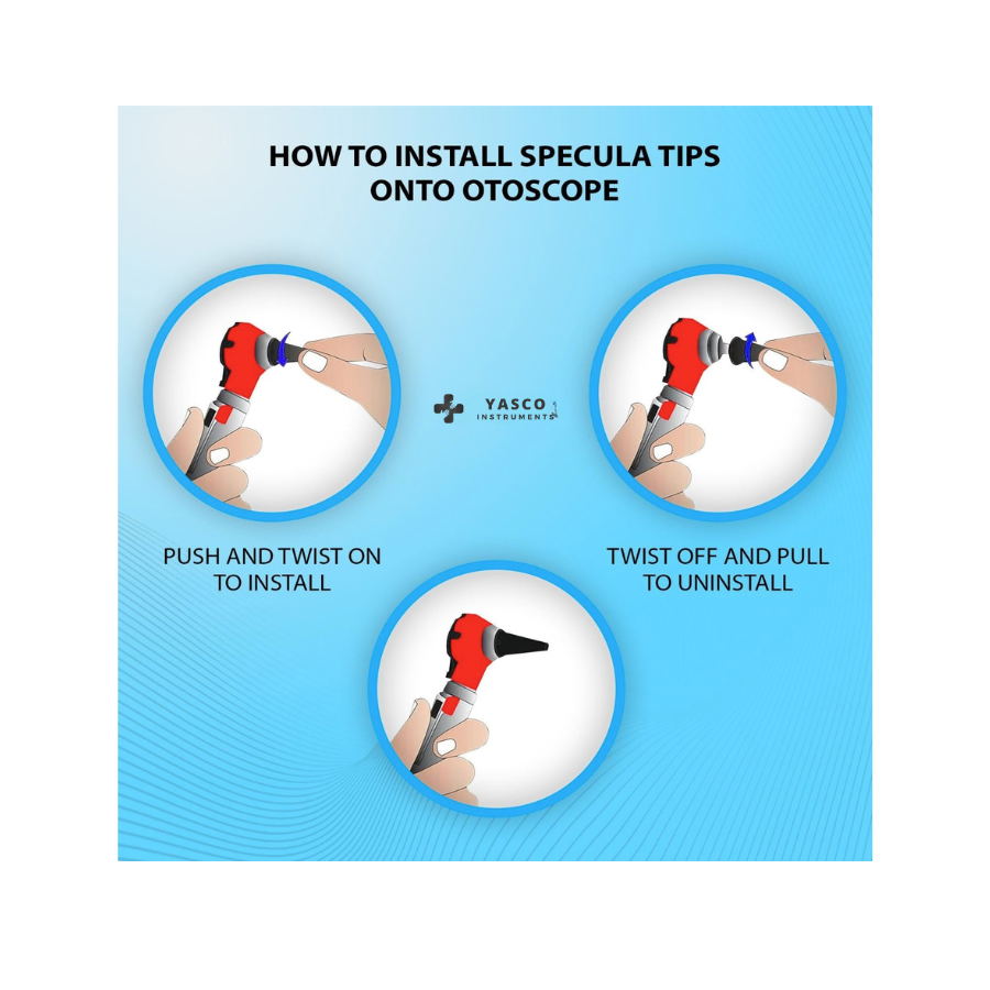 Disposable Otoscope Specula | 2.4mm, 3mm, 4mm & 5mm