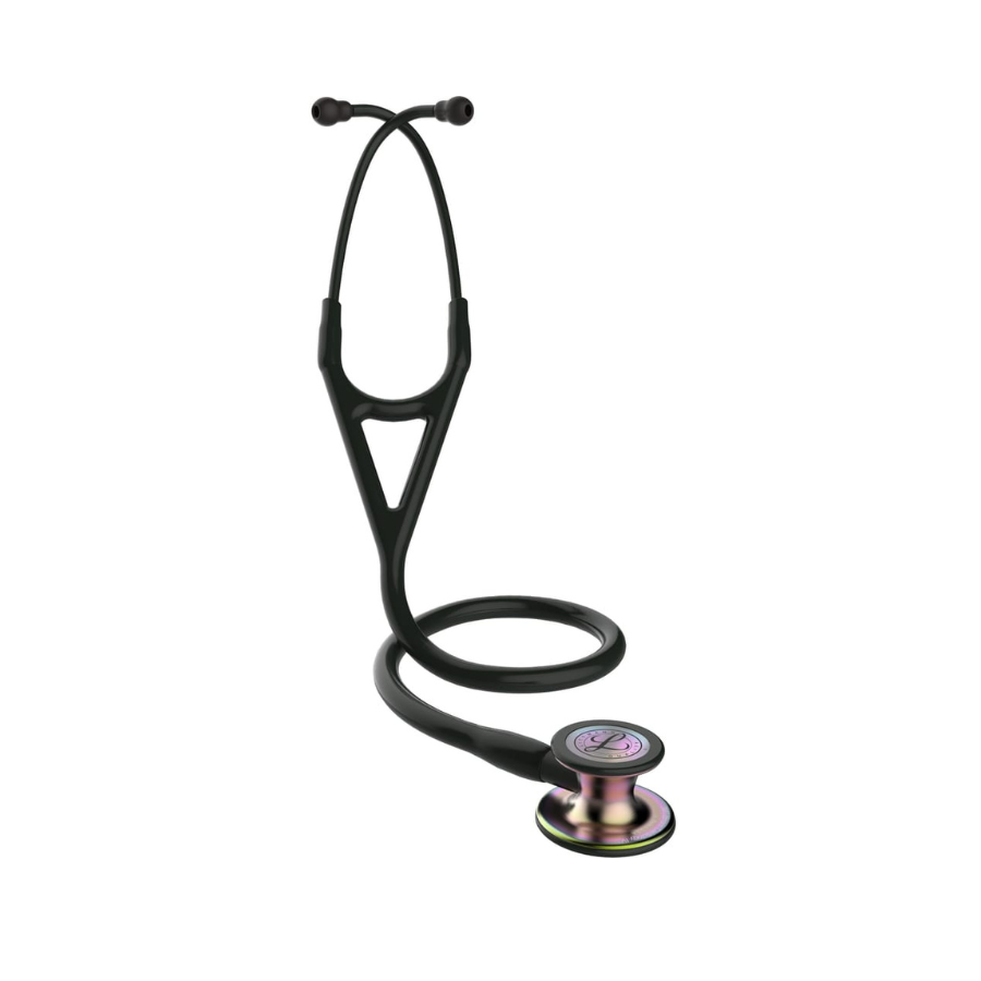 3M Littmann Cardiology IV Stethoscope 6165 | Black Tube | Rainbow Finish