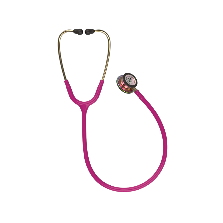 Littmann Classic III Stethoscope 5806 | Raspberry Tube | Rainbow Finish
