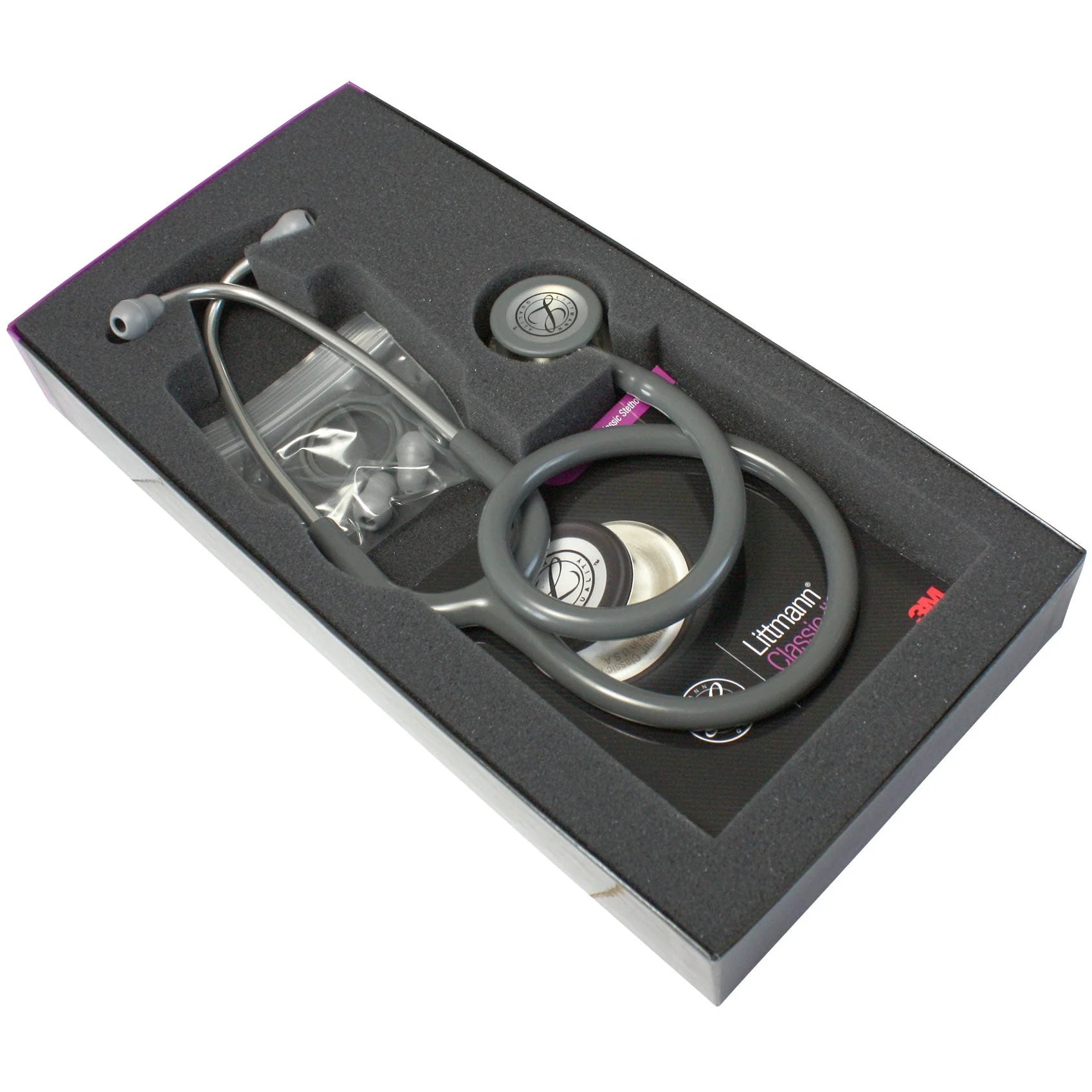 Littmann Classic III Monitoring Stethoscope - Grey tube and Standard Finish - 5621
