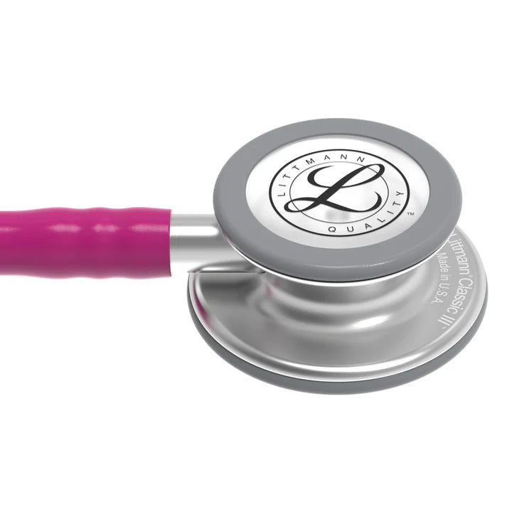 Littmann Classic III Stethoscope - Raspberry Tube & Standard Finish - 5648