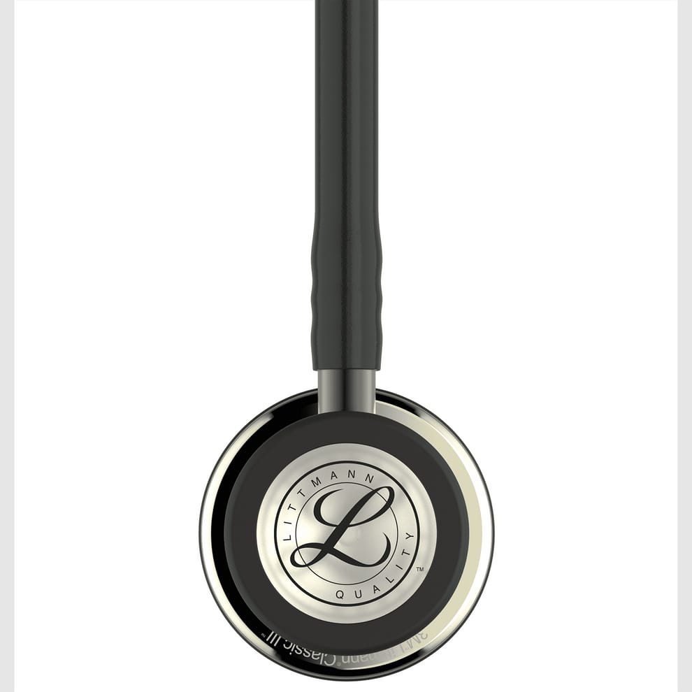 Littmann Classic III Monitoring Stethoscope - Black Tube & Mirror Finish - 5861