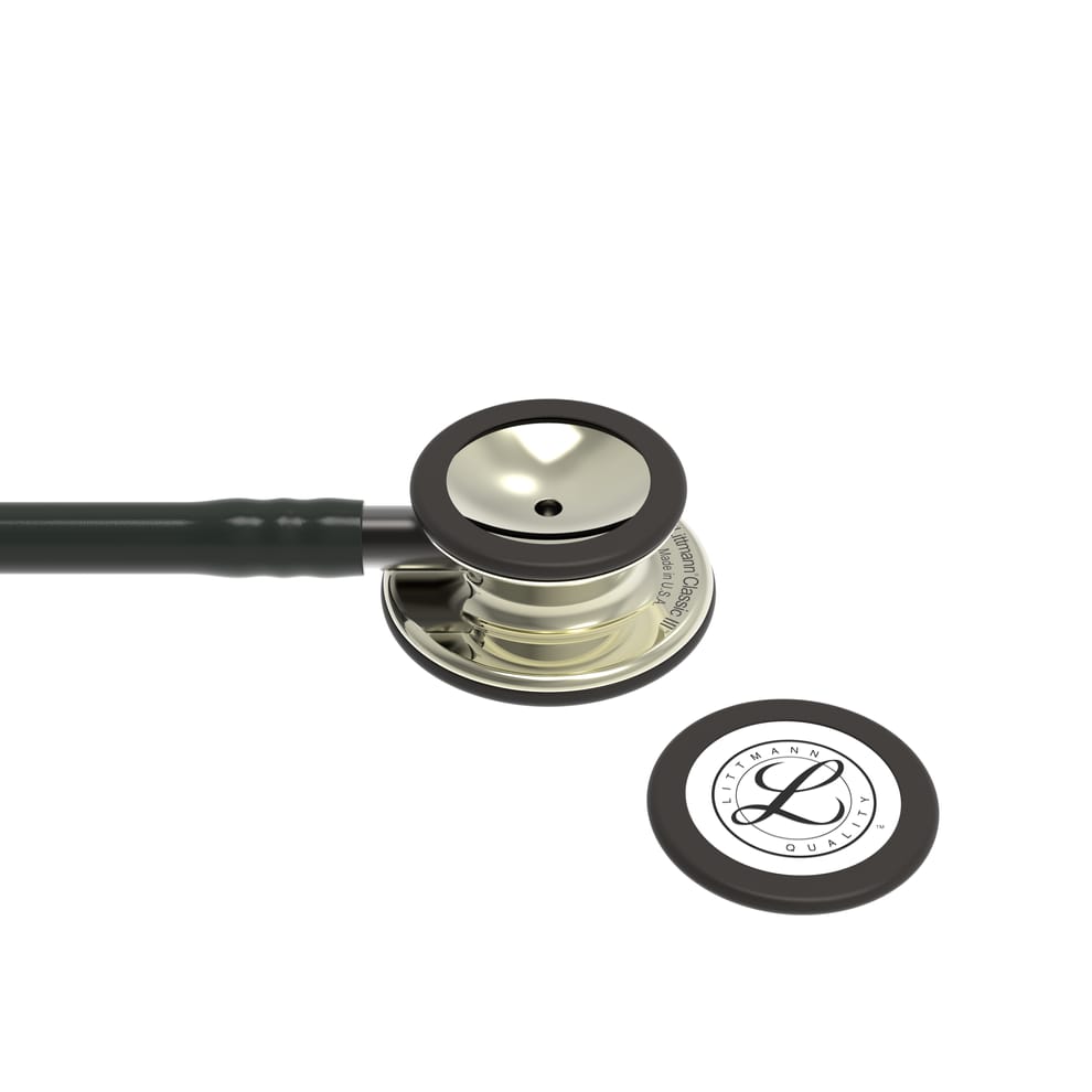 Littmann Classic III Monitoring Stethoscope - Black Tube & Mirror Finish - 5861