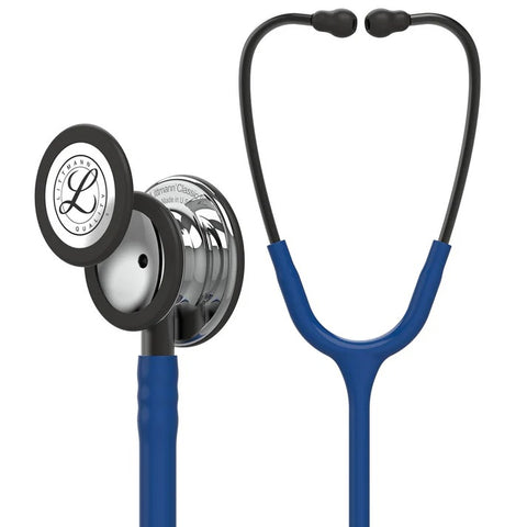 Littmann Classic III Monitoring Stethoscope - Navy Blue Tube & Mirror Finish - 5863