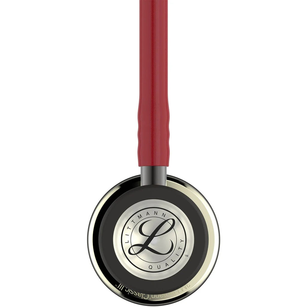 Littmann Classic III Monitoring Stethoscope - Burgundy Tube & Champagne Finish - 5864