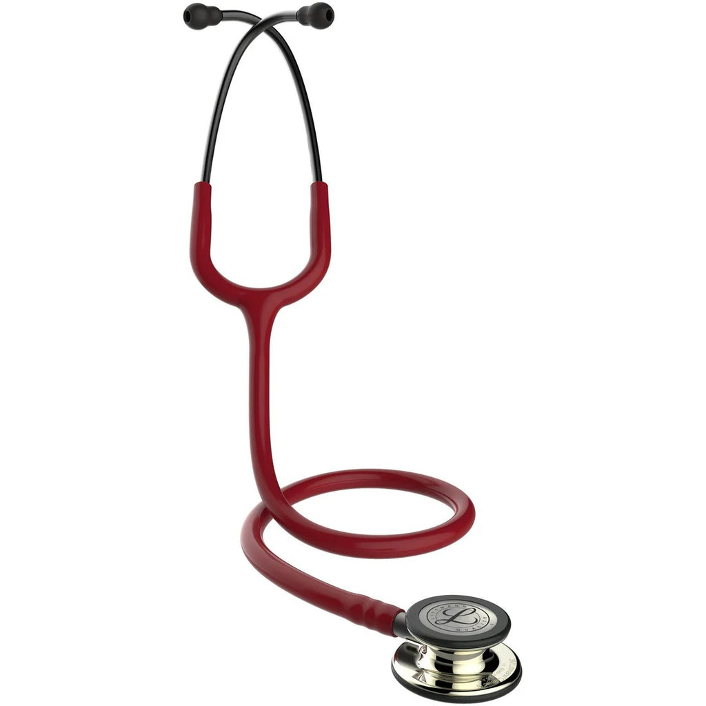 Littmann Classic III Monitoring Stethoscope - Burgundy Tube & Champagne Finish - 5864