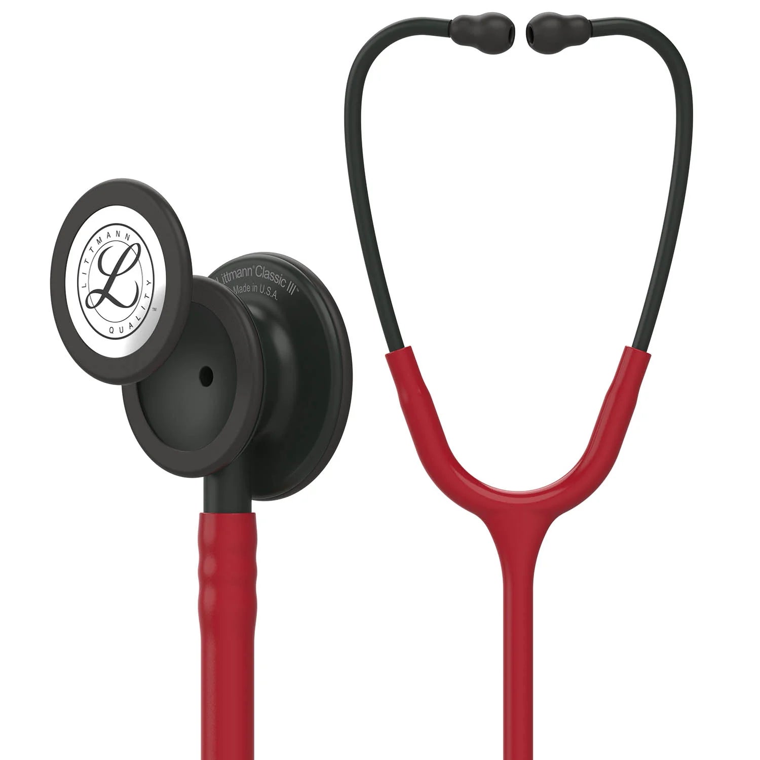 Littmann Classic III Stethoscope - Burgundy Tube & Black Finish-  5868