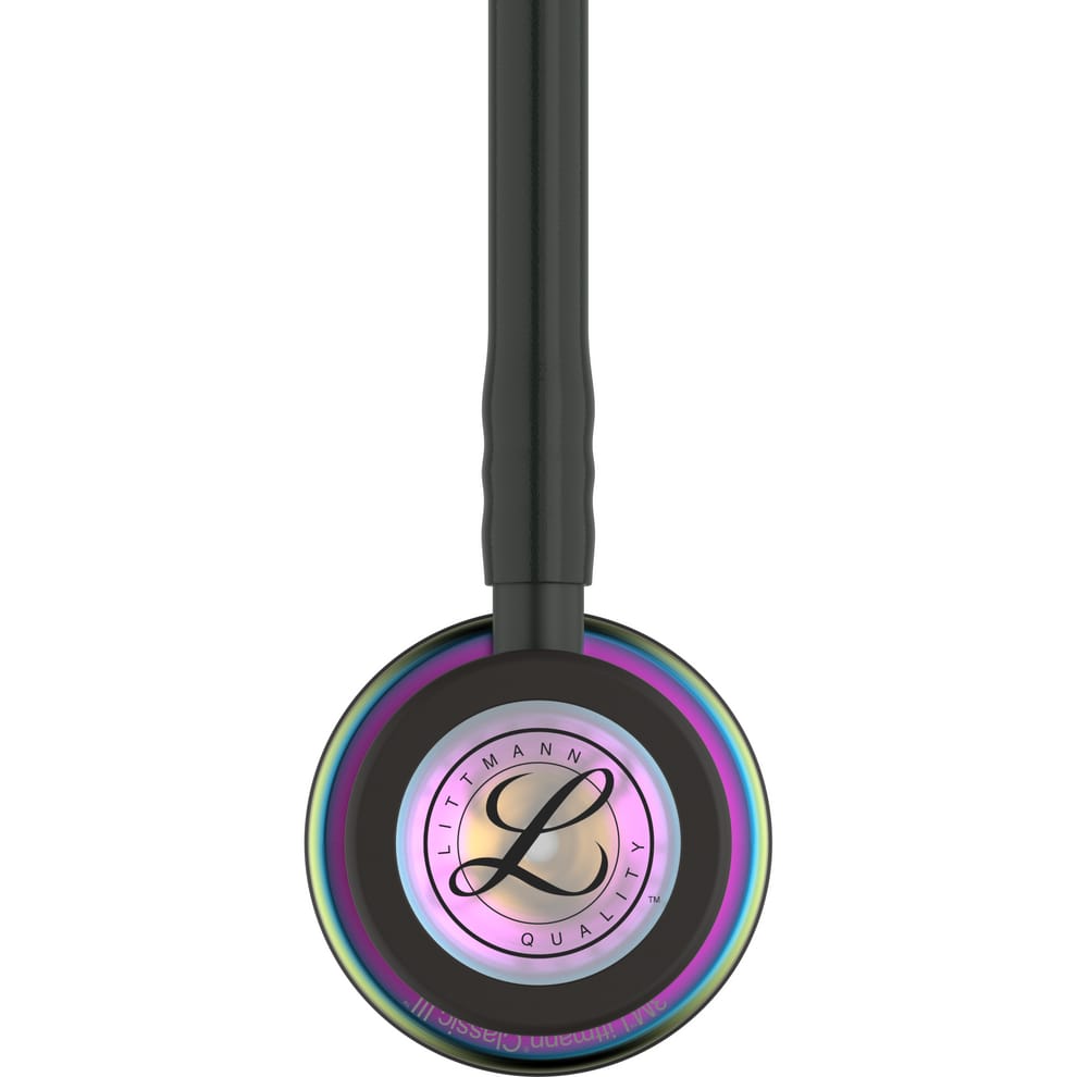 Littmann Classic III Monitoring Stethoscope - Black Tube & Rainbow Finish - 5870