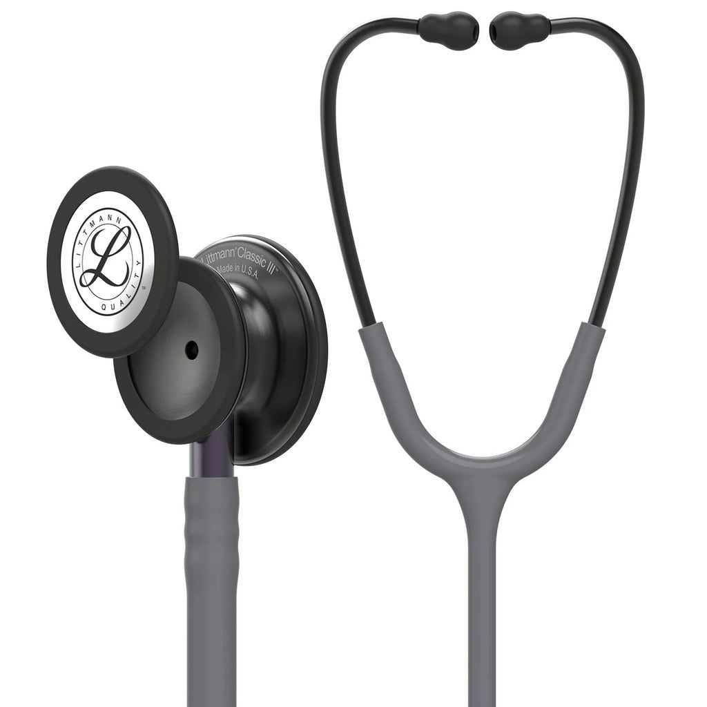 Littmann Classic III Monitoring Stethoscope - Gray Tube & Black Finish - 5873