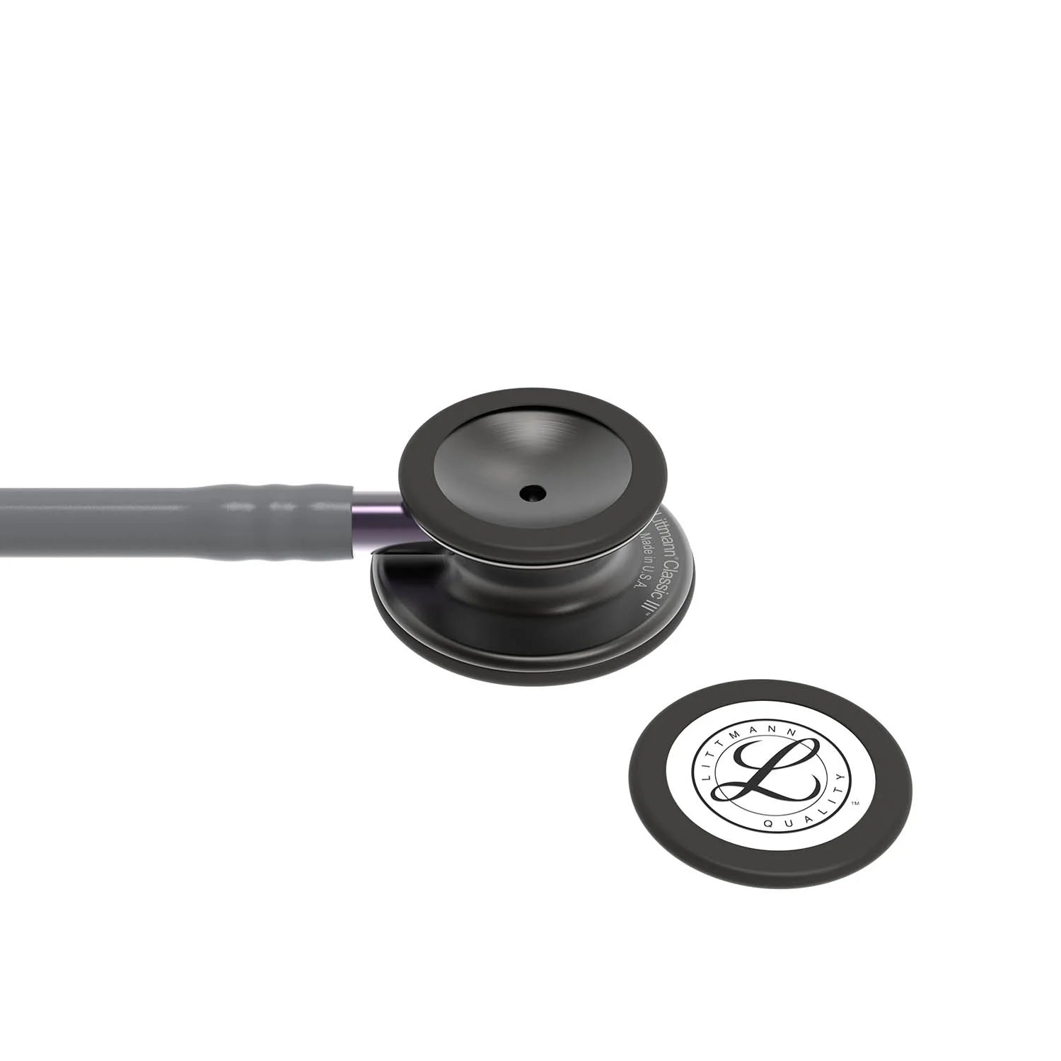 Littmann Classic III Stethoscope - Gray Tube & Black Finish - 5873