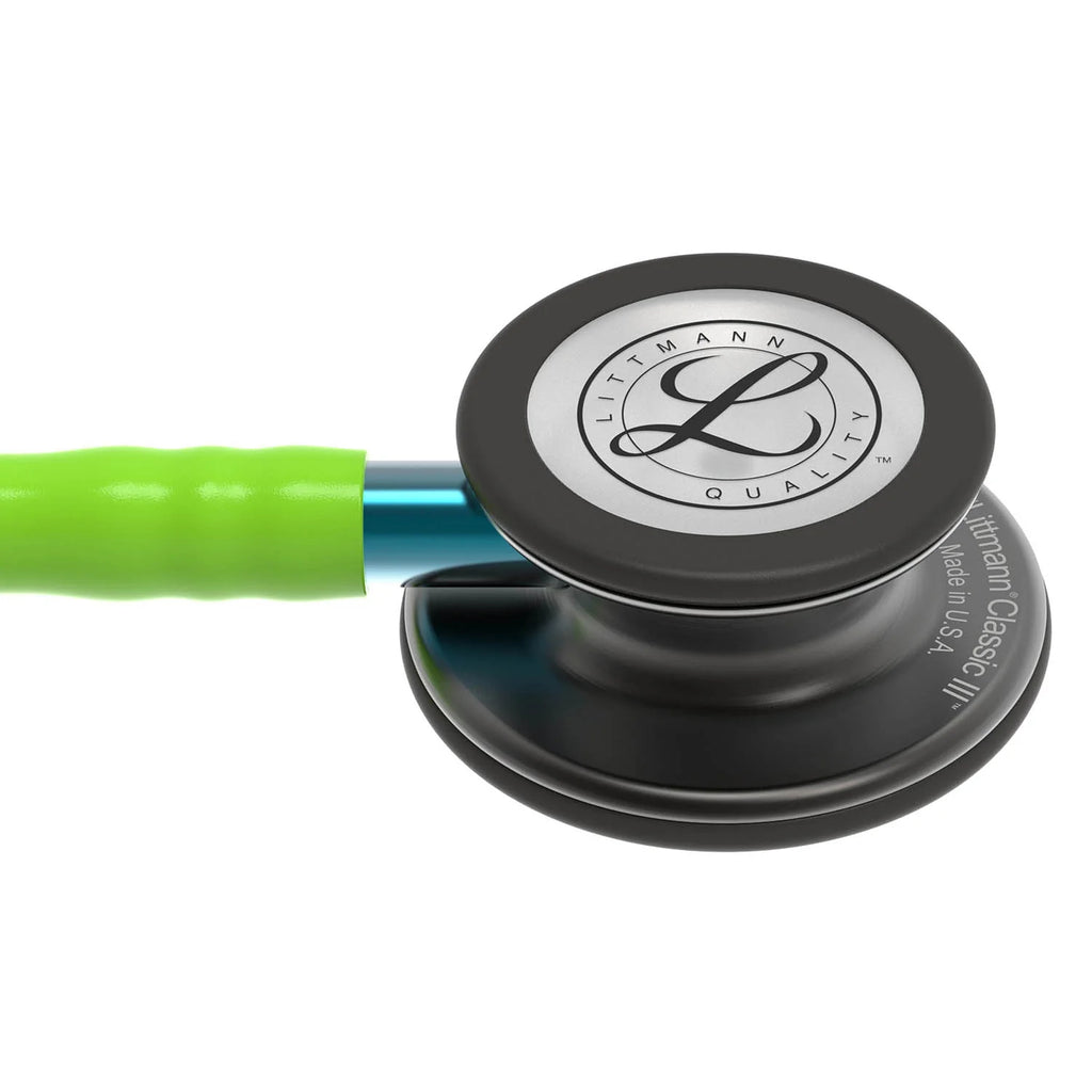 Littmann Classic III Monitoring Stethoscope - Lime Green Tube & Smoke Finish - 5875