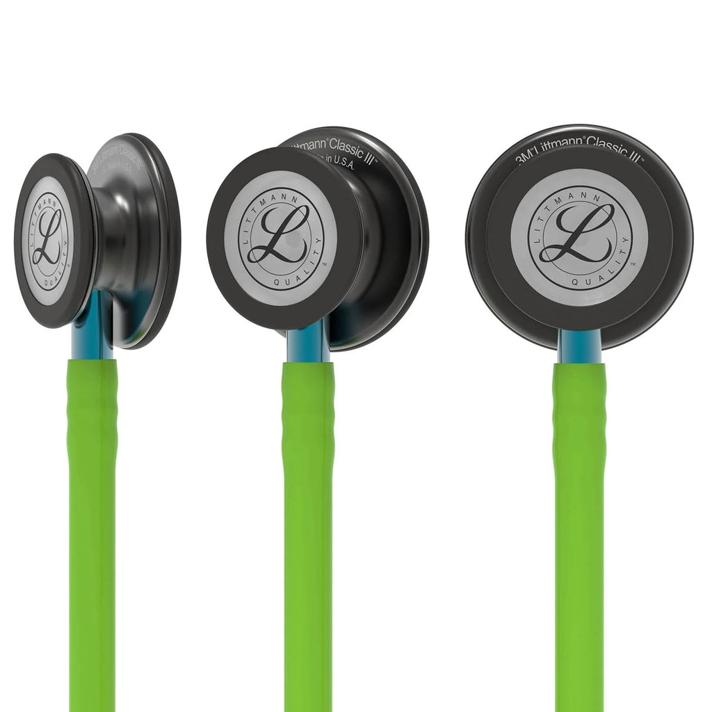 Littmann Classic III Stethoscope - Lime Green Tube & Smoke Finish - 5875