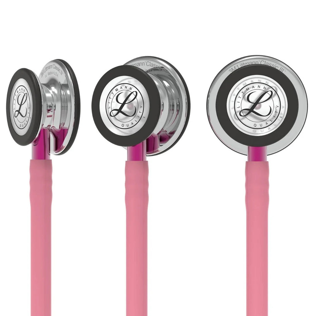 Littmann Classic III Stethoscope - Pearl Pink Tube & Mirror Finish -  5962