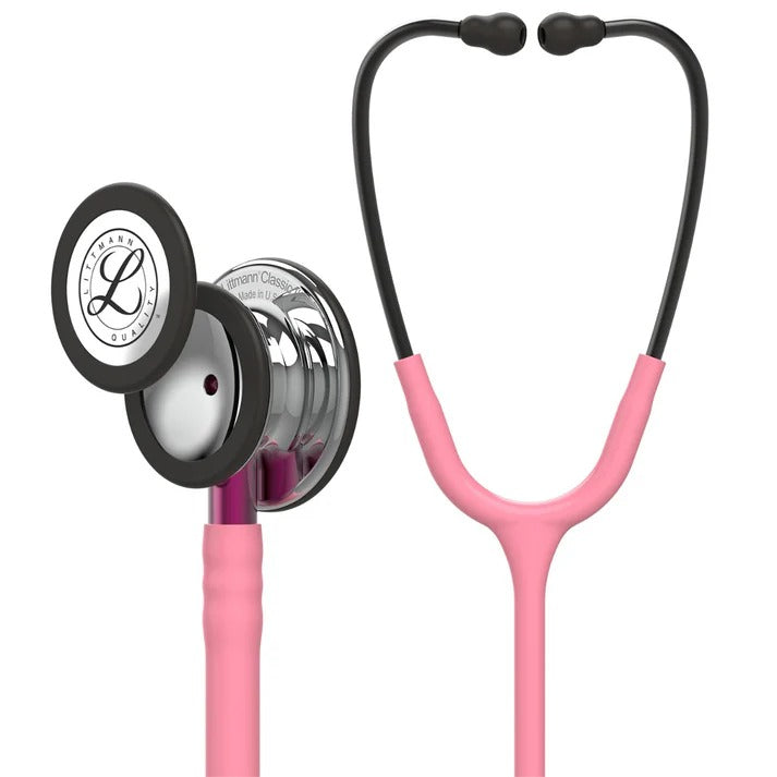 Littmann Classic III Monitoring Stethoscope - Pearl Pink Tube & Mirror Finish -  5962