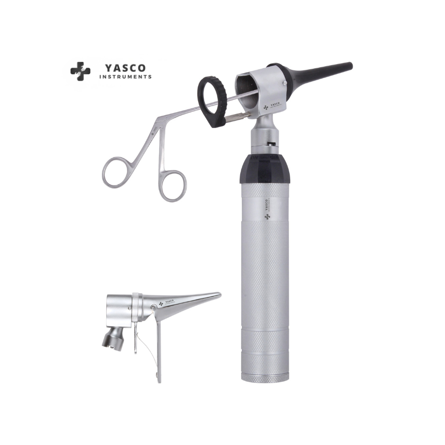 Veterinary Procedure Otoscope Set | LED Diagnostic Instrument