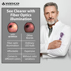 Fiber Optic Mini Otoscope Set - Purple