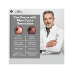 Fiber Optic Pocket Otoscope Set | White