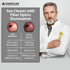 Fiber Optic Mini Otoscope Set - Yellow