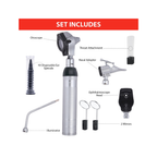 Professional Fiber Optic Otoscope & Ophthalmoscope Diagnostic Set