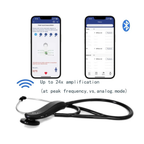 Digital Medical Bluetooth Electronic Stethoscope - Black