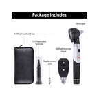 Fiber Optic EENT Diagnostic Set | Mini Otoscope & Ophthalmoscope
