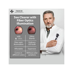 Fiber Optic Pocket Otoscope Set | Black