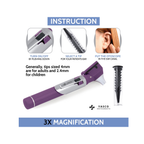 Fiber Optic Pocket Otoscope Set | Purple