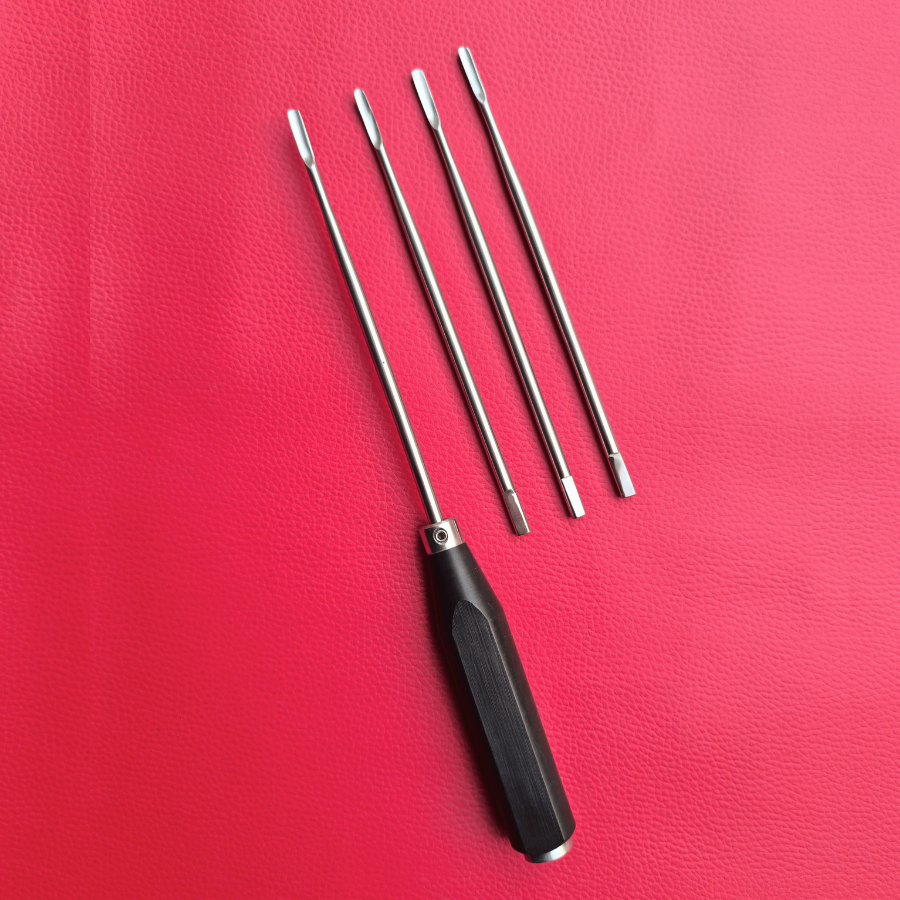 Interchangeable Head Elevator Set with Dental Mallet