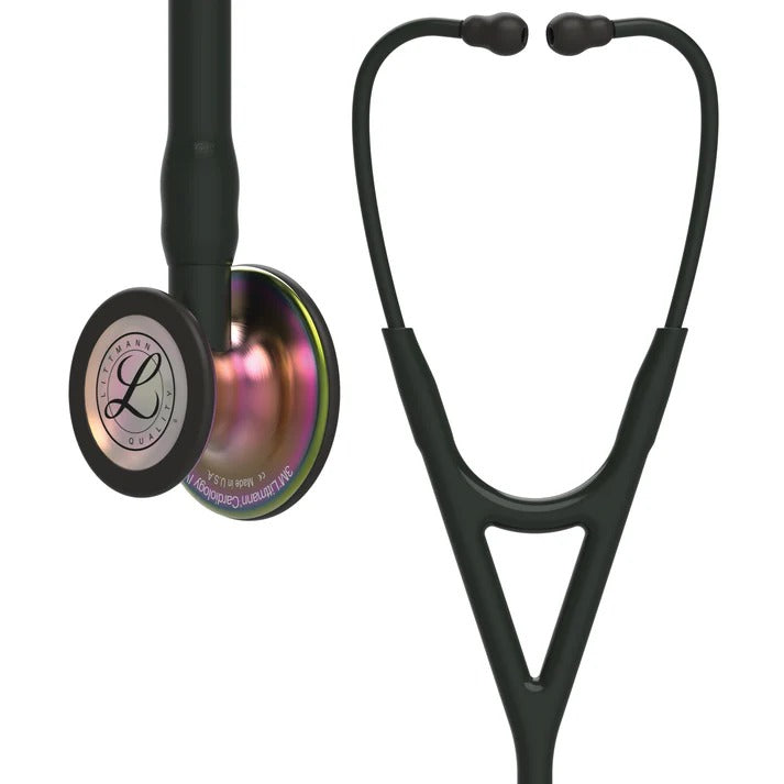 Littmann Cardiology IV Stethoscope - Black Tube & Rainbow Finish - 6165 Main image