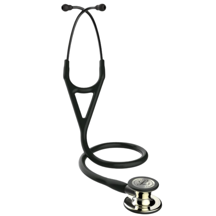 Littmann Cardiology IV Stethoscope - Black Tube & Champagne Finish - 6179