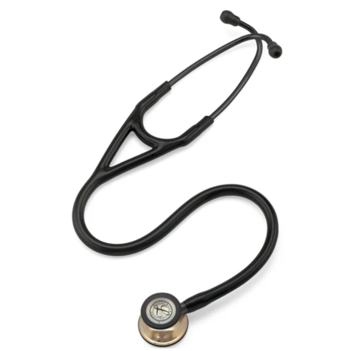 Littmann Cardiology IV Stethoscope - Black Tube & Champagne Finish - 6179