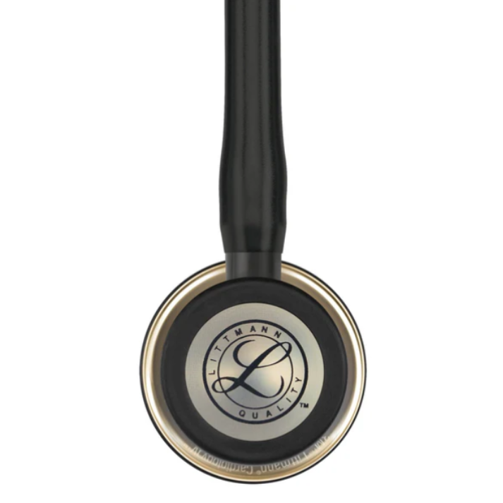 Littmann Cardiology IV Stethoscope - Black Tube & Champagne Finish - 6179