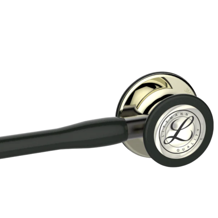 Littmann Cardiology IV Stethoscope - Black Tube & Champagne Finish - 6179