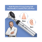 Fiber Optic Brass Otoscope Set | LED Diagnostic Ear Examination Instrument