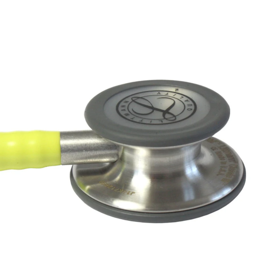 Littmann Classic III Stethoscope 5639 | Lemon Lime  Tube | Standard Finish