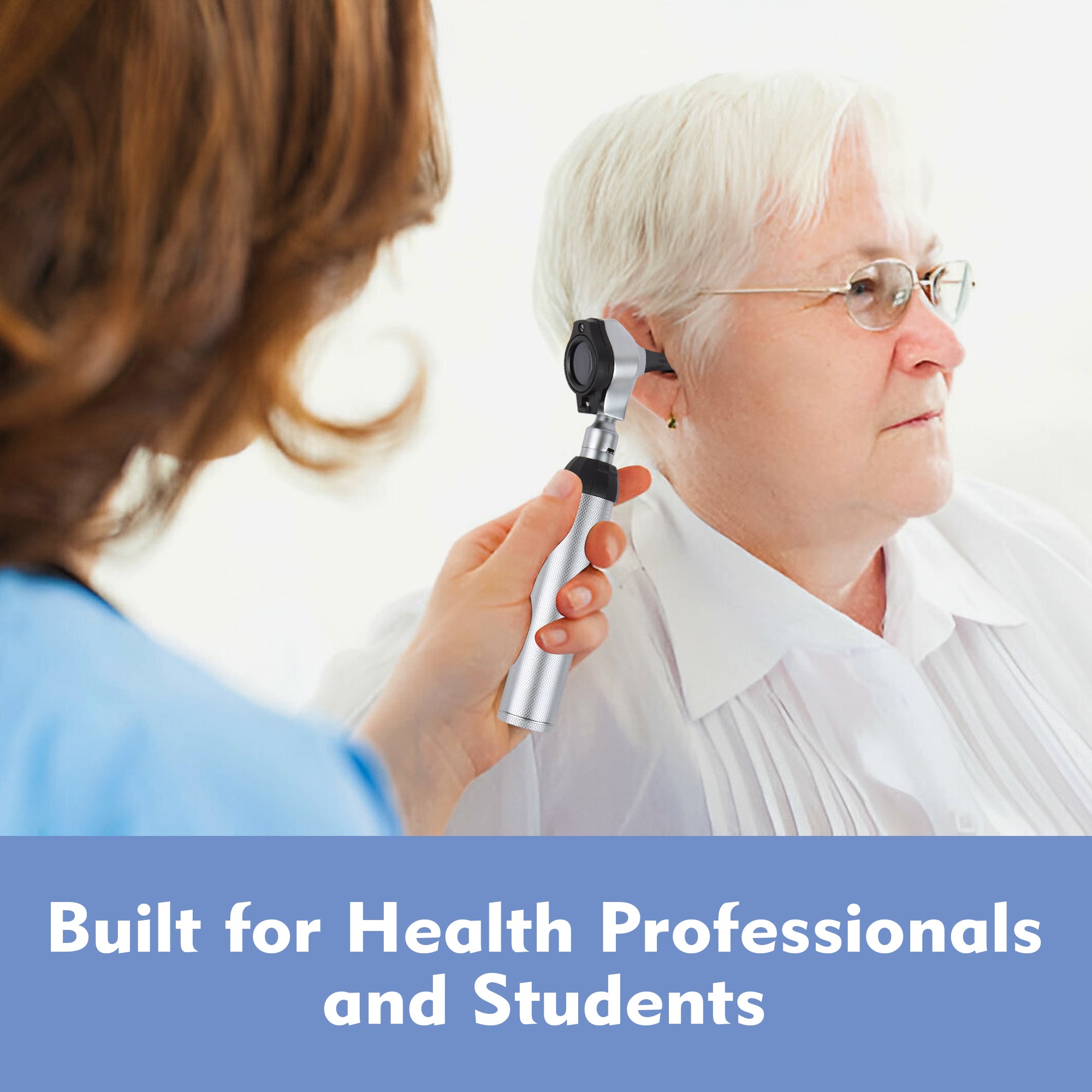 Fiber Optic Brass Otoscope Set